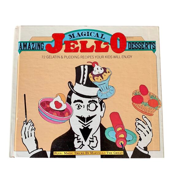 Amazing Magical JELLO Desserts Recipe Book Hardcover 1977 General Mills Vintage - Picture 1 of 16